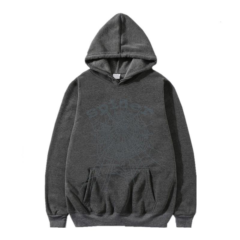 Sudadera Unisex con Telaraña y Pedrería Caliente: Sudadera Estilo Cantante Europeo y Americano para Primavera y Otoño