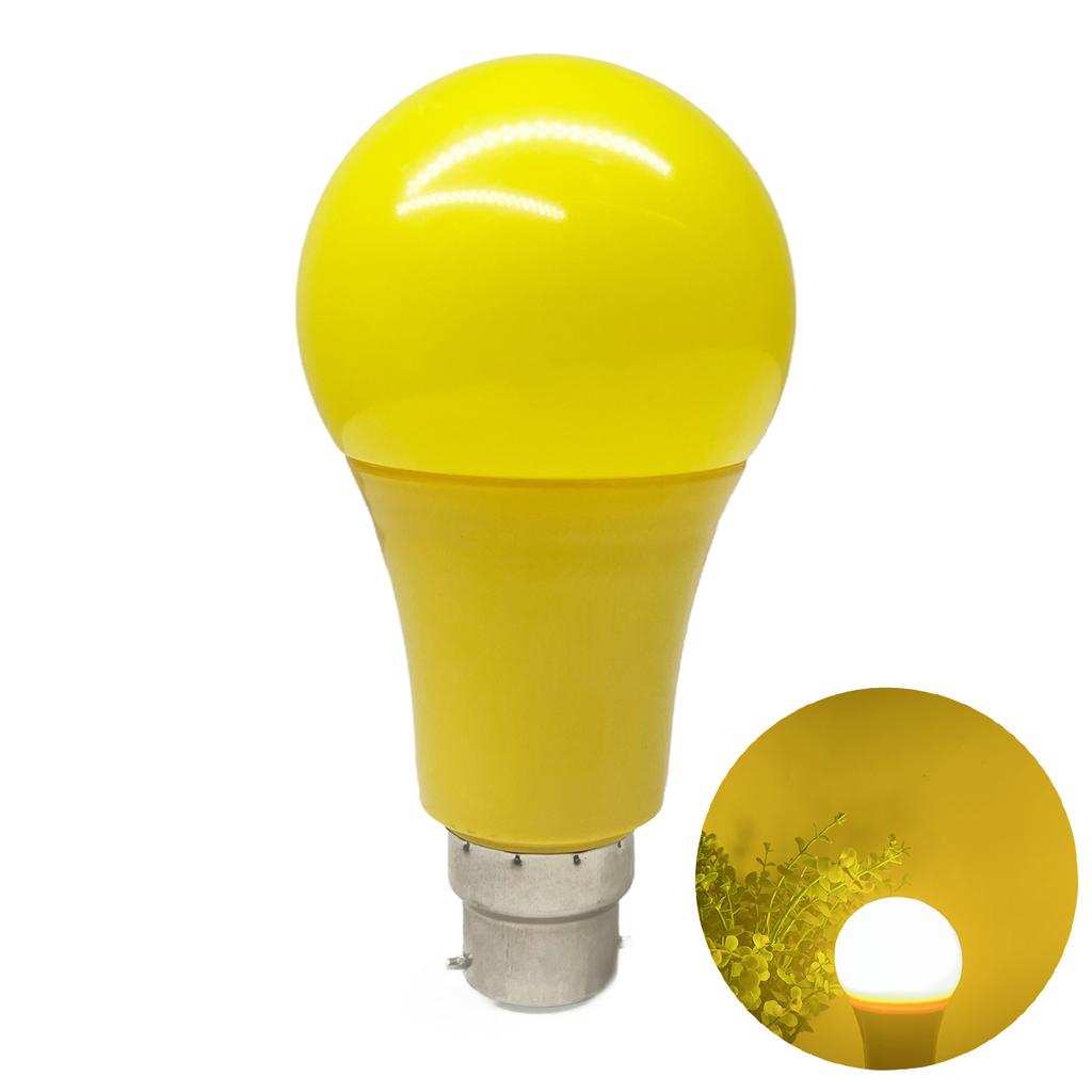 Farbige LED-Glühbirnen A65 5W Globusleuchten E27 Fassung B22 7 Farben Weiß 110V 220V 240V Kunststoffbirne Dekorativ für Wohnzimmer