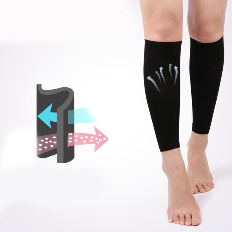 1 Pair Calf Compression Sleeve Leg Sleeve Brace for Shin Splints Pains Relief Footless Compression Socks for Football
