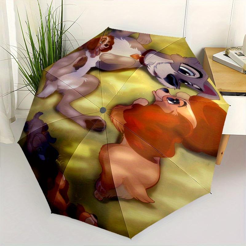 

Lady and the Tramp Automatic Opening and Closing Umbrella - Suitable for Various Occasions, Outdoor Activities, Lightweight and Durable Auto
