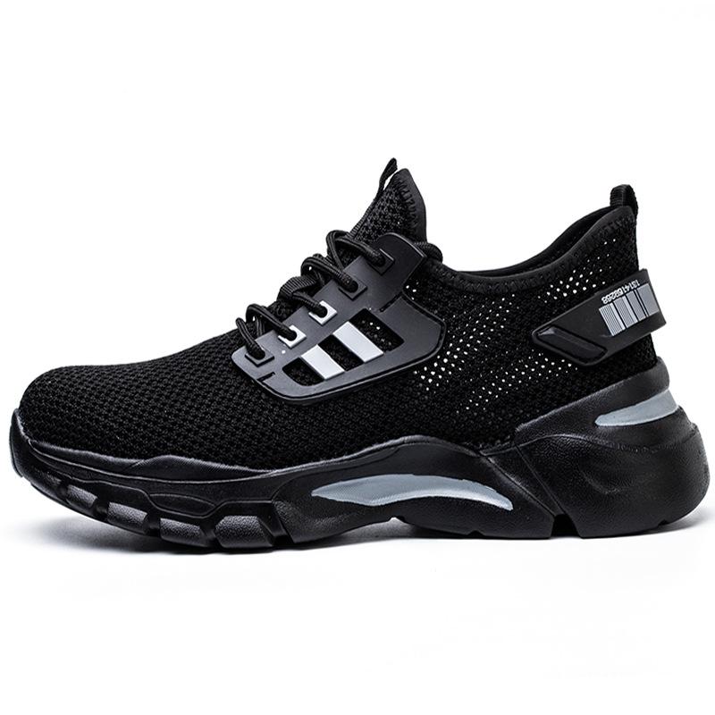 Men summer anti-smashing anti-stabbing breathable steel head soft sole comfortable lightweight work safety shoes M719