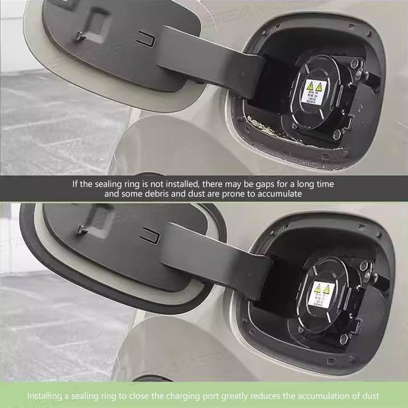 SEAMETAL 90cm Car Fuel Cap Seals Strip Charging Port D-shaped Seal Strip Dustproof Waterproof Gasket Automotive Weatherproof Auto Seal