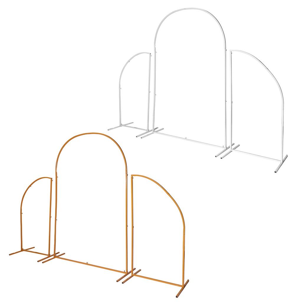 Wedding Arch Set Flower Stand Birthday Party Outdoor Balloon Arch Background Decoration Irregular Shape Stand 1 Set /3 Pieces New