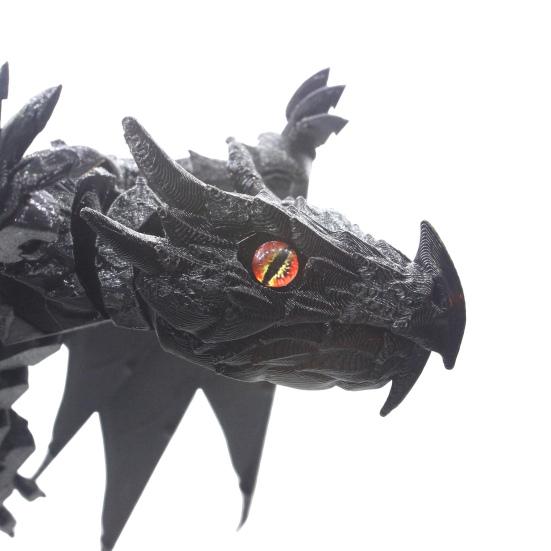 3D Printed Winged Dragon Figurine Movable Joints Flying Dragon Figure Articulated Dragon Model Fidget Toy Desktop Decoration Ornament