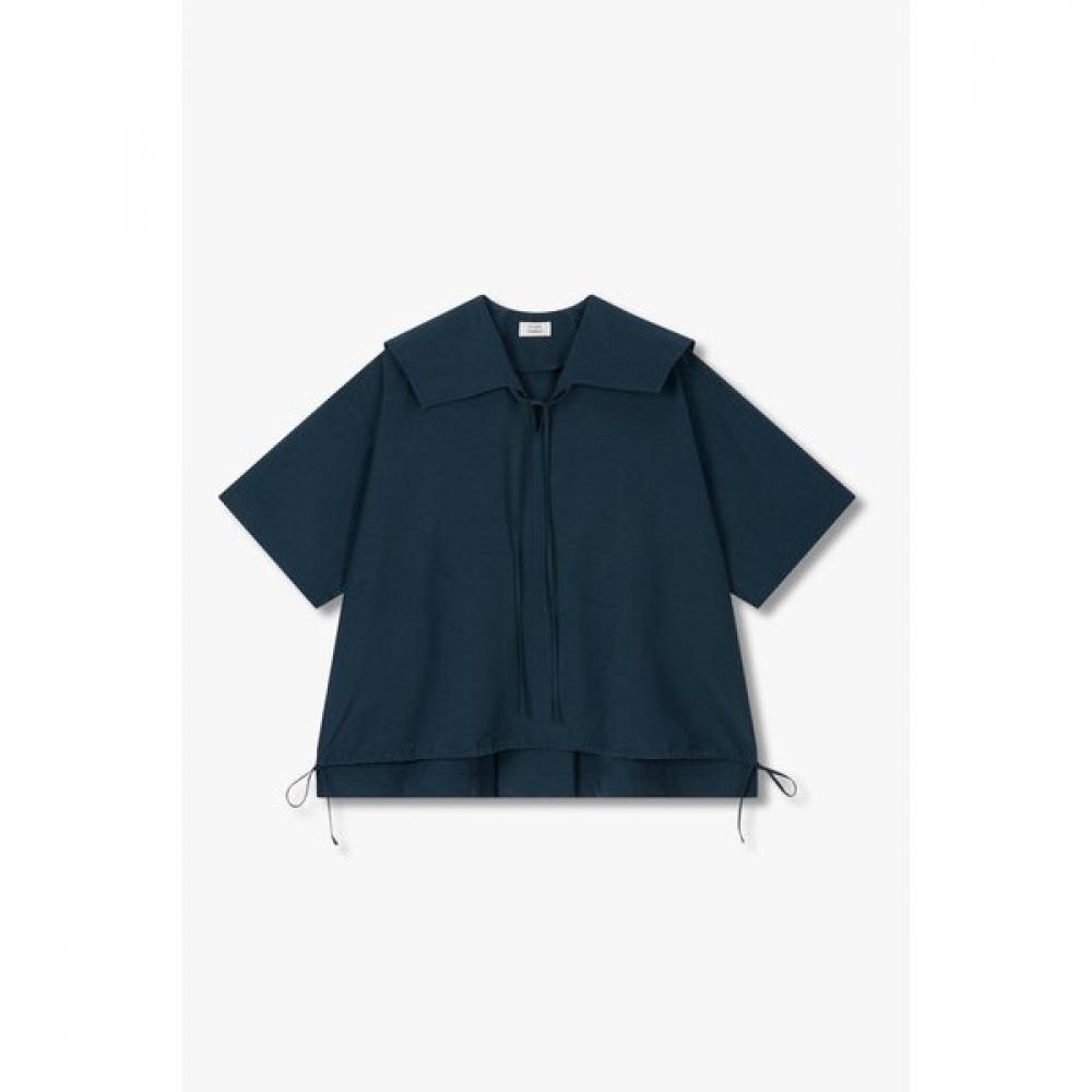 STUDIO TOMBOY Variant Collar Short Sleeve Blouse