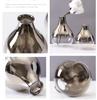 2025 New Brand Nordic Glass Vase Creative Silver Gradient Dried Insert Desktop Terrarium Jewelry Decoration Plant Holder
