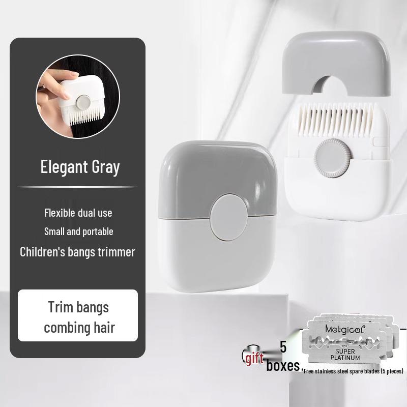 Two-in-One Hair Thinning Comb for Trimming Bangs & Frizzy Hair – Ideal for Girls, Children, and Babies