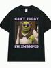 Vtipné Dnes nemôžem, som zavalený ShrekS Meme Unisex Tričko