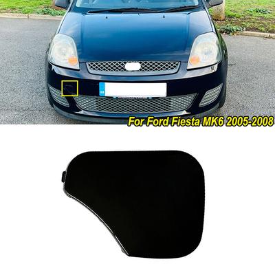 Car Front Bumper Grille Towing Eye Hook Cover for Ford Fiesta MK6 2005-2008 Exterior Replacement 1375861 6S6117A989