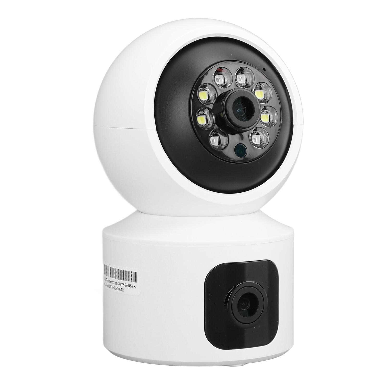 

Indoor Security Camera 2160x1920 Dual Lens 2 Way Talk Night Vision 360 Degree Panorama Motion