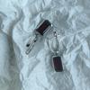 Серебряные серьги с искусственным гранатом nano 3.609ct (60002454)