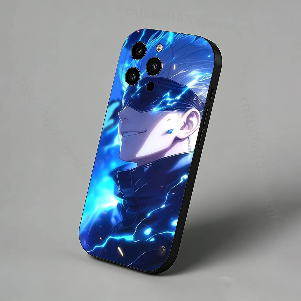 J-Jujutsu K-Kaisen G-Gojo Slim Back Phone Case for iPhone 16,15,14,13,12,11 Pro,Max,Plus,X,XS,XR,SE,Mini Protective Cover