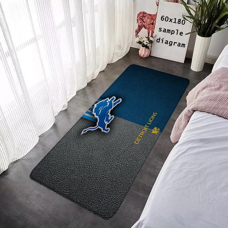 Entrance Doormat Balcony Rugs Living Room Carpet Foot Mats Bath Rug Detroit Lions Floor Mat Ideal Gifts Non-slip House Decors