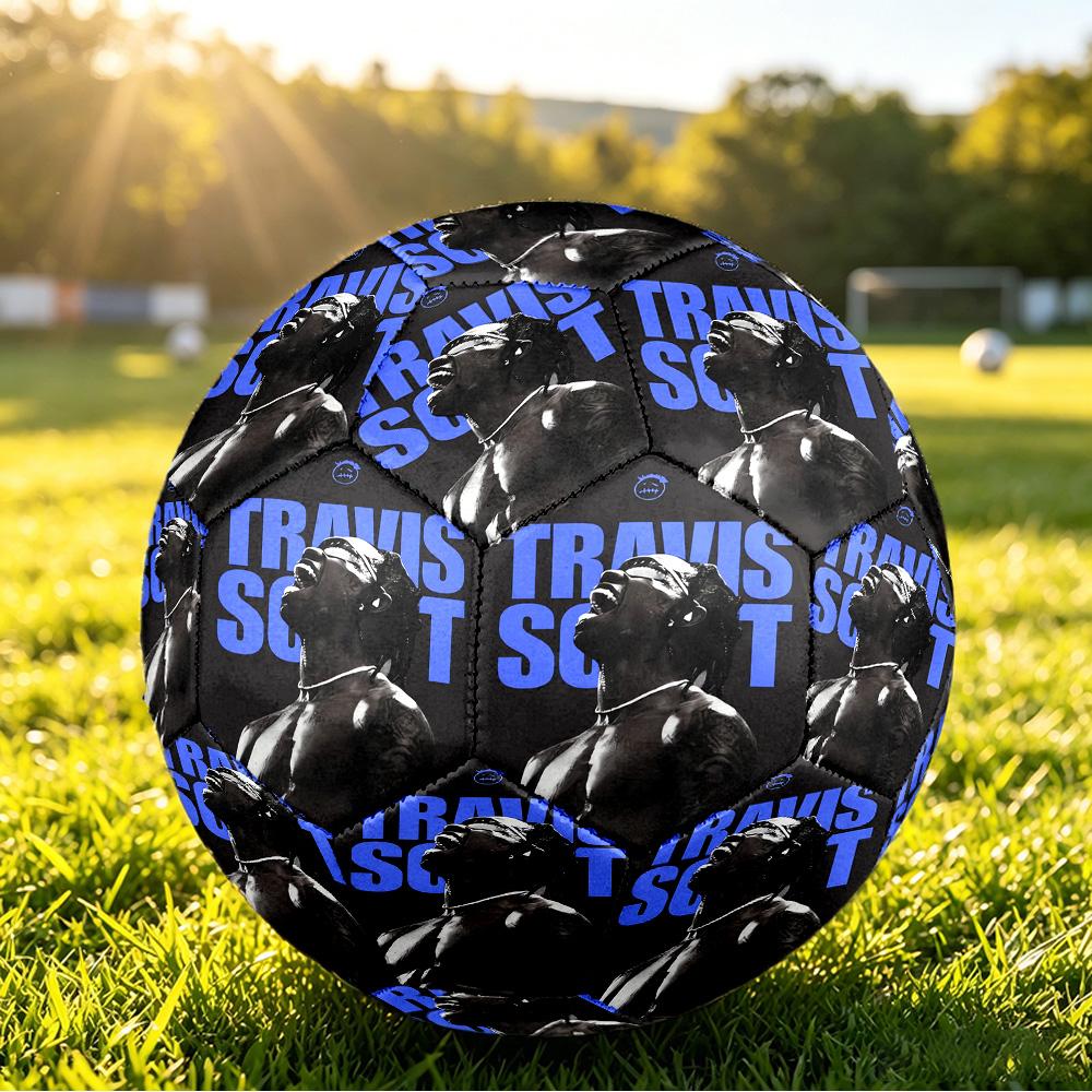 Travis Scott Size 5 Soccer Ball, Durable Standard Football For Training Match Outdoor Sports