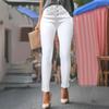 Women's High Waist Washed Women's Jeans Fashionable Versatile Straight Leg Pants