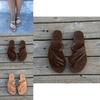 Fashion Women Slide Flat Slippers Flip Flops Casual Greek Leather Sandals Summer Premium Quality