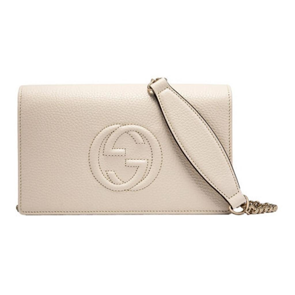 GUCCI Soho Leather Shoulder Bag , Crossbody Bag Women's White (Unisex) Crossbody Bags 598211 A7M0G 9522