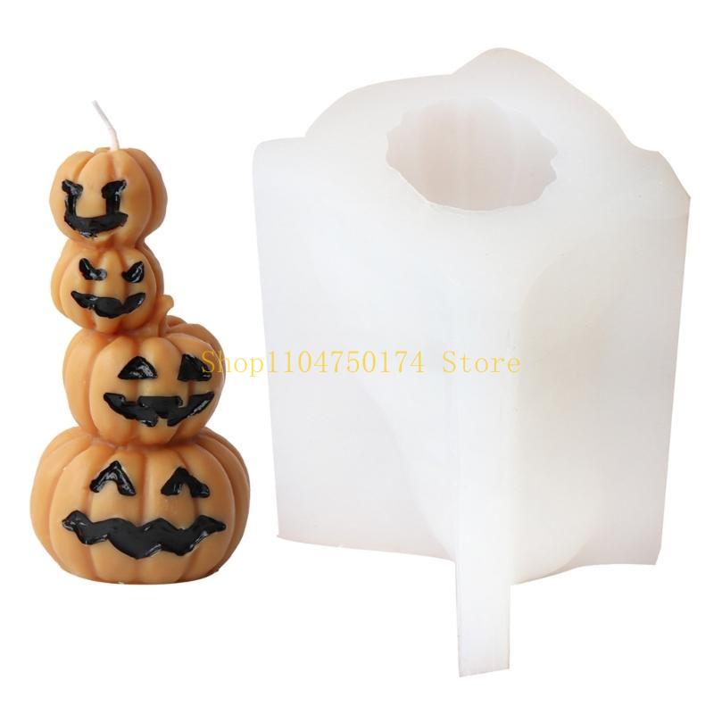 Halloween Pumpkin Molds for Candle Soap Chocolate Fondant Hollween Decorations, Pumpkin Silicones Molds Top Sale