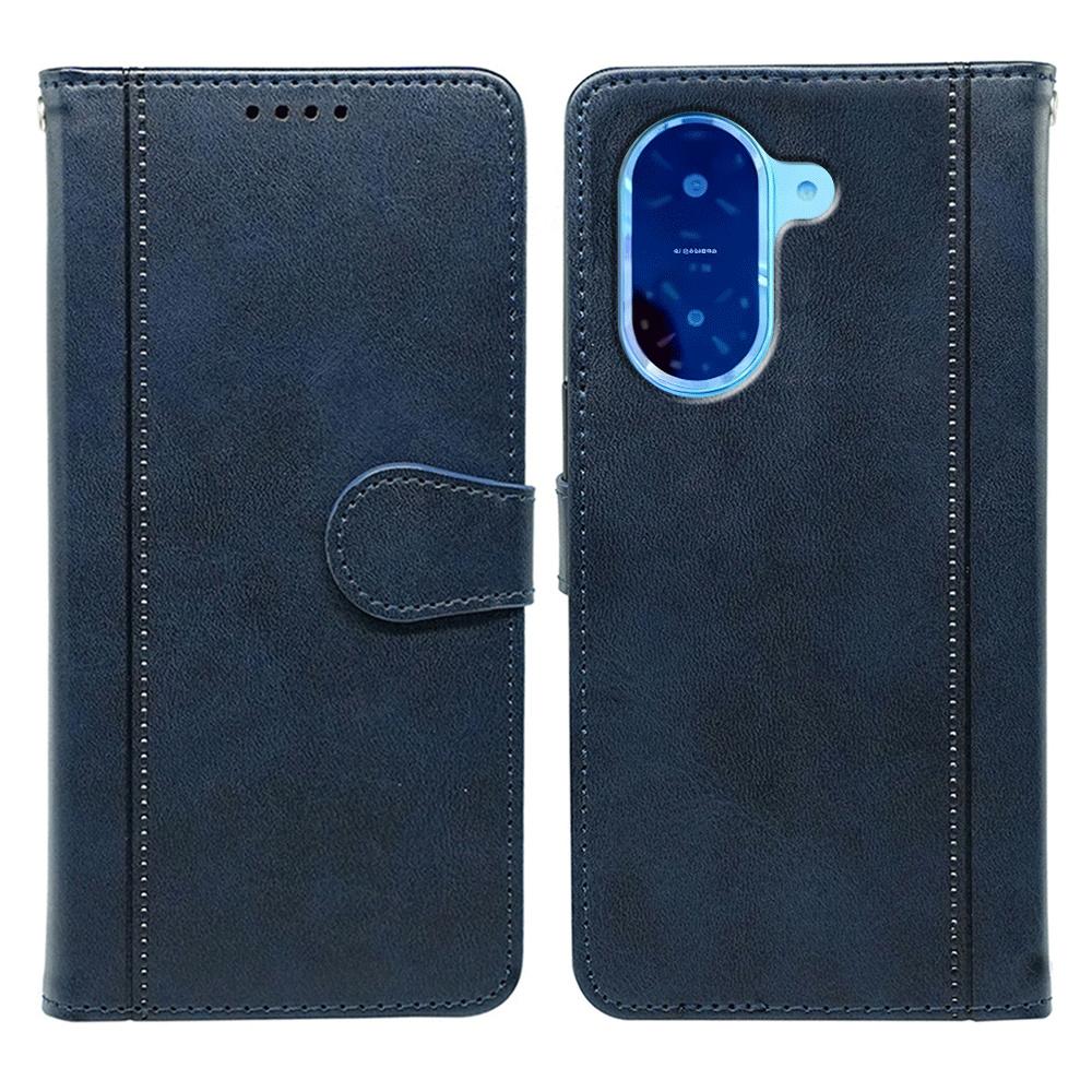 Für Xiaomi Redmi A5 4G (171,7 mm)/Poco C71 4G Hülle Kalbsleder Textur Ständer Buchstil Handyhülle