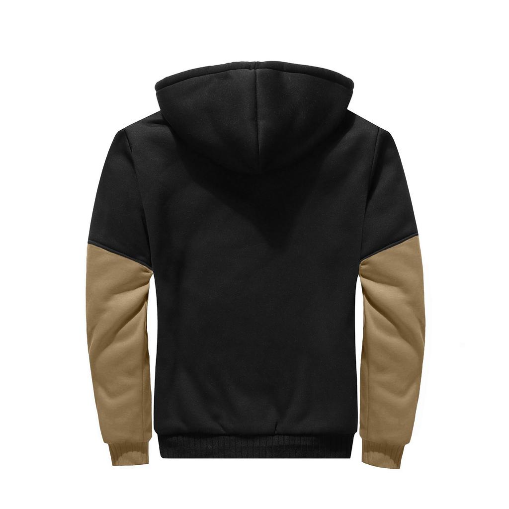 Men's Pullover Winter Workout Fleece Hoodie Jackets Full Zip Wool Warm Thick Coats