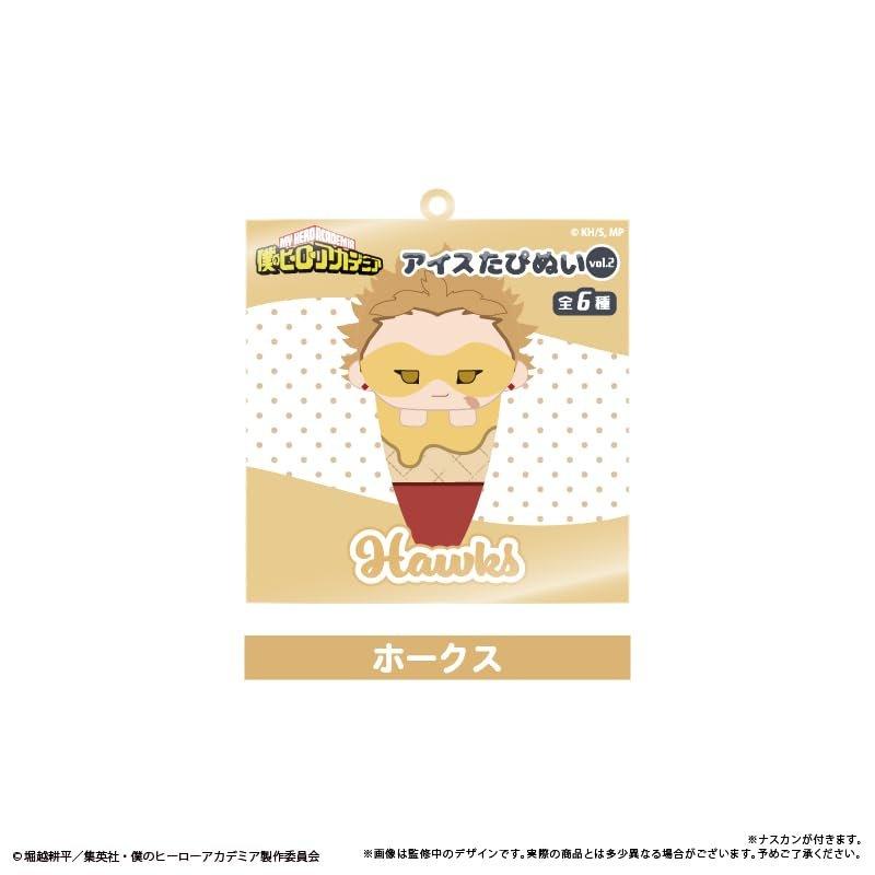 Tapioca My Hero Academia Ice Tapi-Nui Acrylic Keychain Vol.2 6-Piece Box Set Anime Character Collectible Keyrings