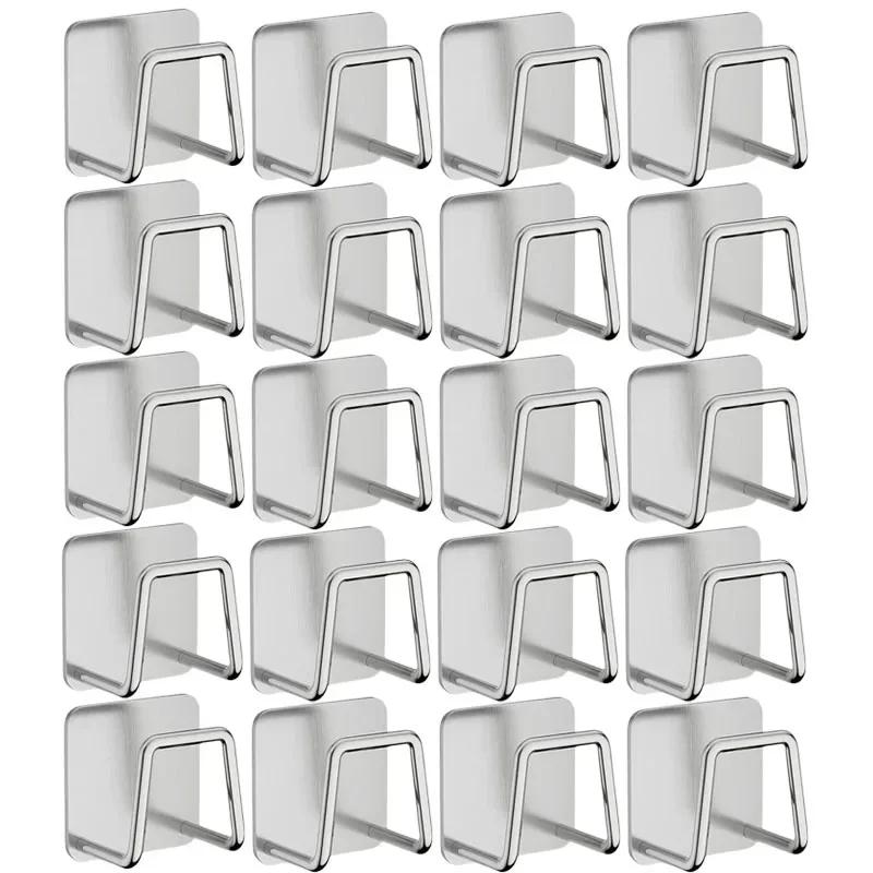 Kitchen Sponge Holder Self Adhesive Sink Rag Drain Drying Rack Wall Hooks Wire Ball Organizer Bathroom Storage Home Organizer