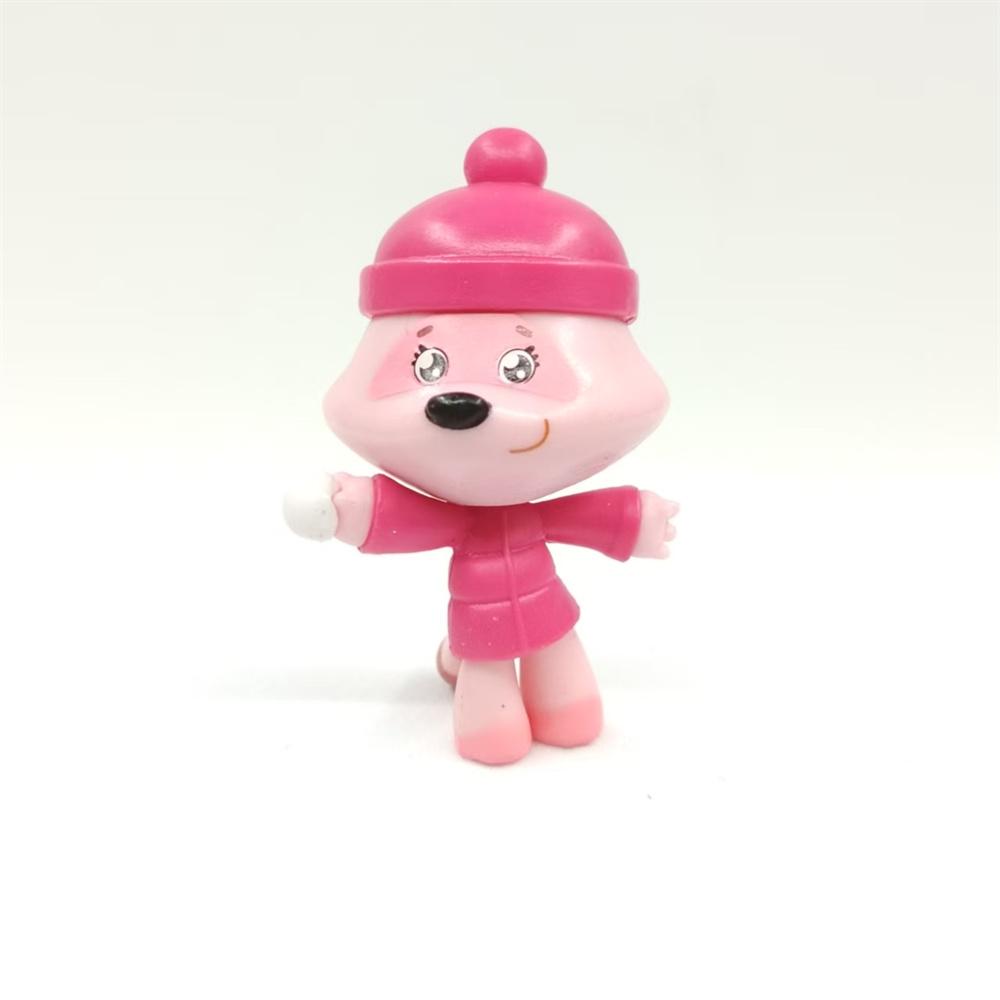 

3-4cm Be Bears Action Figures Famous Russian Educational Cartoon Anime Original Collectible Toy Kids Birthday Gifts Poseable Articulated Scale
