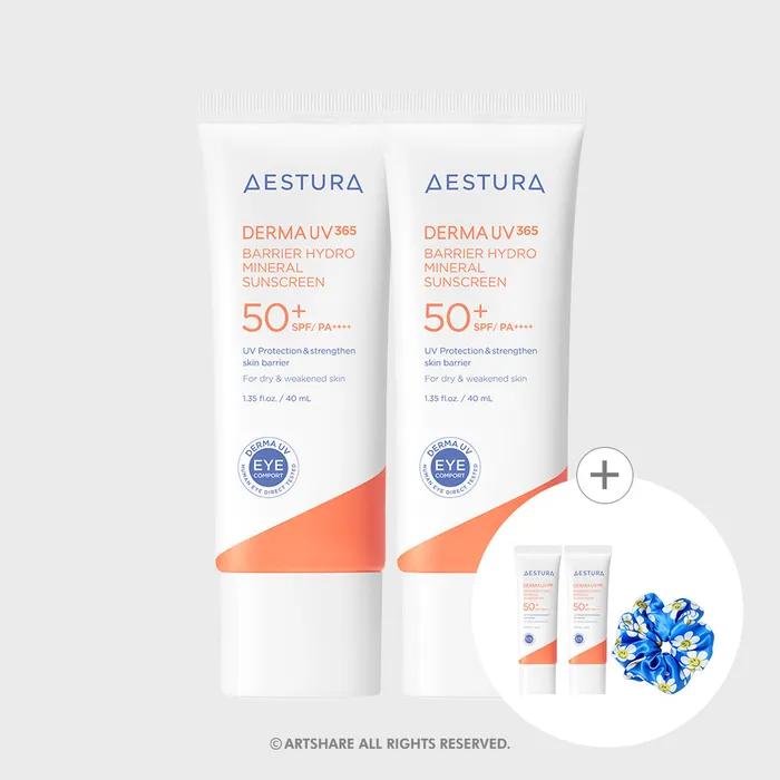 Derma UV365 Barrier Moisture Mineral Sunscreen 40ml x 2 SPF50+/PA4+