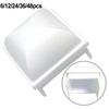 White PP Pool Fence Post Covers Fits 1 5 Inch Square Hollow Posts for Enhanced Safety Around Above Ground Pools