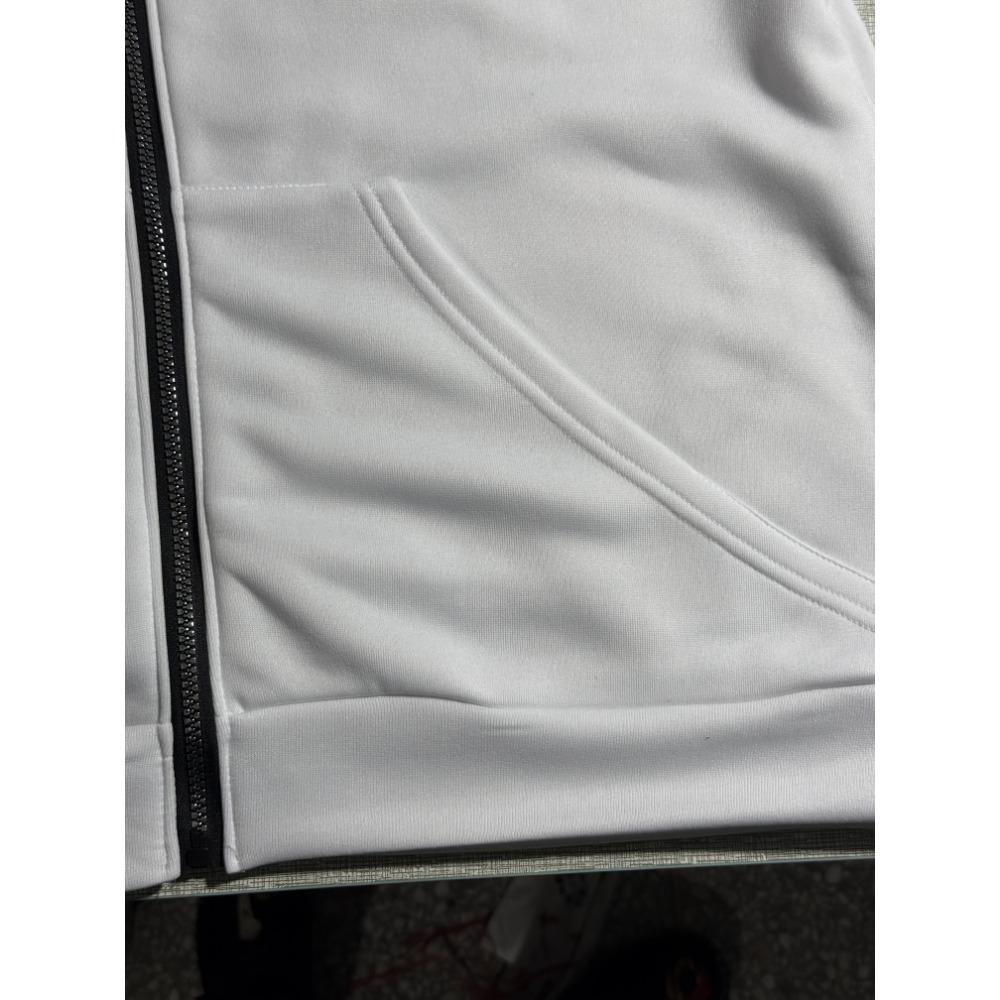 Men's Red Hooded Zipper Jacket "It's Never Luck It's Always God" Printed Jacket with Polyester Ribbed Cuffs and Hemps for Autumn and Winter