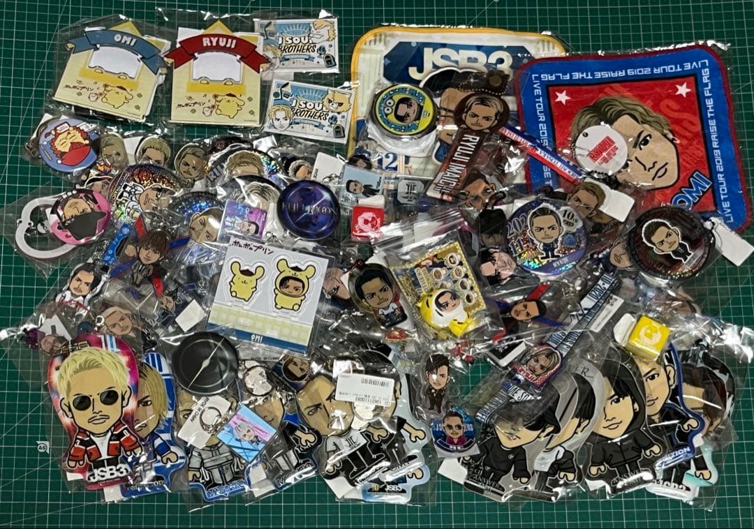 

Third Generation Ryuuji Imaichi Hiroomi Tosaka ØMI merchandise bundle approximately 100 items.