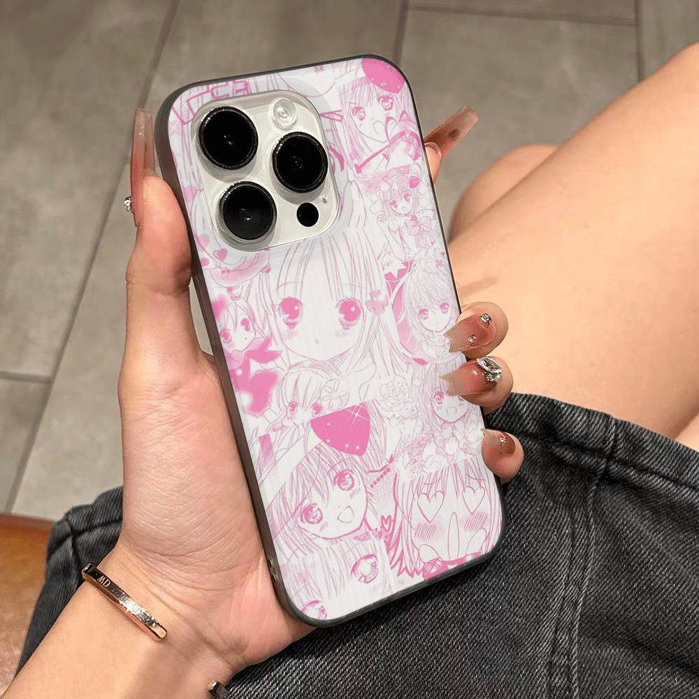 ANIME Shugo Chara Amu Phone Case For IPhone 17 16 15 14 13 12 11 Pro Max Plus Pro Stripe Soft Cover