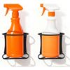 4 Pack Spray Bottle Holder, Heavy Duty Metal Wall Mount Spray Can Holder for Garage, Workshop, Craft & Kitchen Bottle Storage Rack, Easy Install
