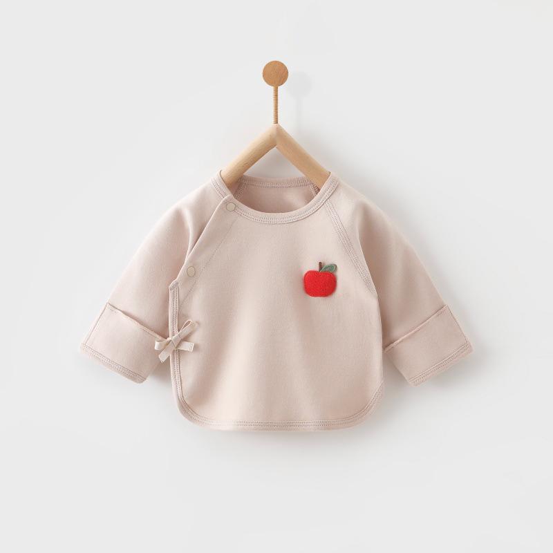 Pure Cotton Long-Sleeve Boneless Shirt for Newborns (Sizes 52 & 59)