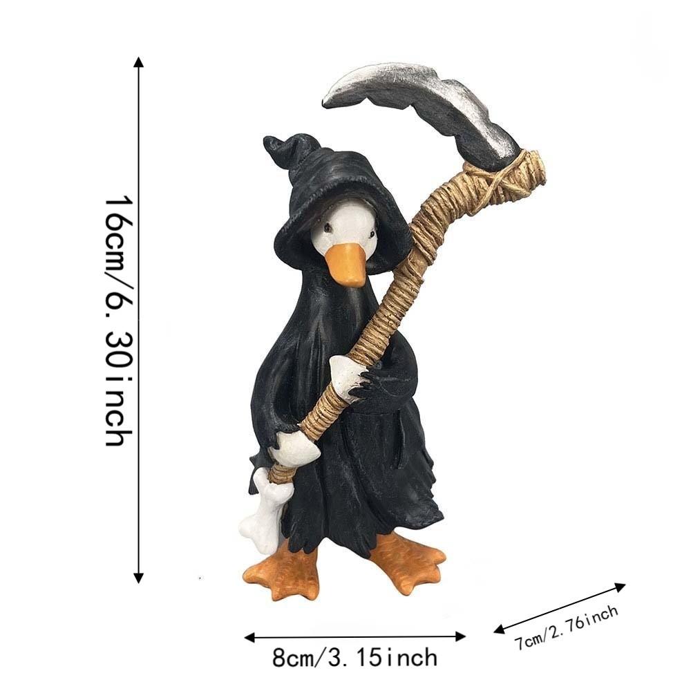 Wasserdichte Halloween-Entenfigur Kreative Geisterkürbis-Skulptur Kinderzimmer