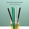 ZISIZ Disposable Long Thin Straight Bubble Tea Straw