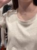 Women's American Style Slim Fit Crew Neck Cotton T-Shirt - 2026 Summer Design, Short Sleeve, Cinched Waist