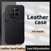 For Huawei Mate 50 50 Pro Leather Texture Built-in Magnetic TPU Soft Edge Anti-drop Anti-fingerprint Phone Case