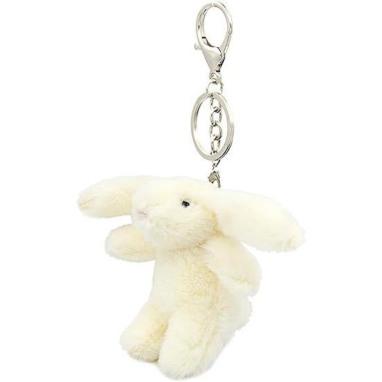 2026 Cute Soft Bunny Plush Keychain Long Ear Rabbit Bag Charm Pendant for Purse Backpack Kids Gift