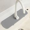 Three Sizes of Kitchen Sink Splash Cover Long Silicone Sink Faucet Pad Splash Protector Quick Self-draining Silicone Pad