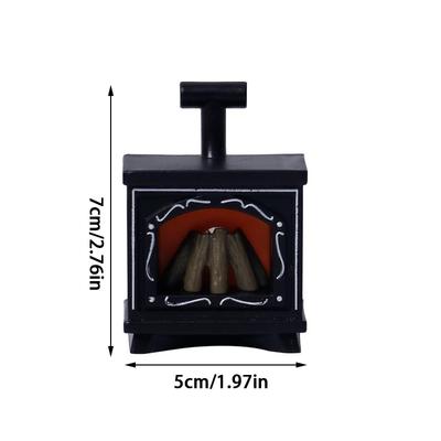 Mini Led Işıklı Şömine Modeli Bebek Evi Oyuncakları Mikro Peyzaj Süsleri Elektronik Mum Işığı Yaratıcı Ev Dekorasyonu Hediyeler