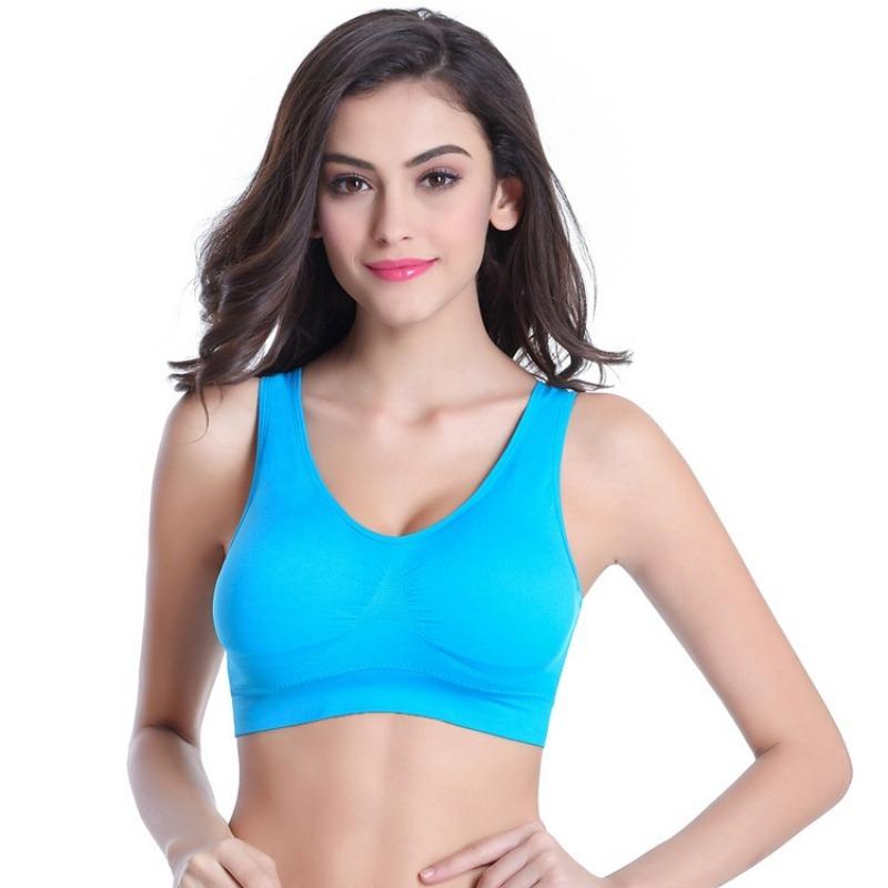 Plus Size Seamless Wireless One Piece Thin Shaping Sports Yoga Bra For Women