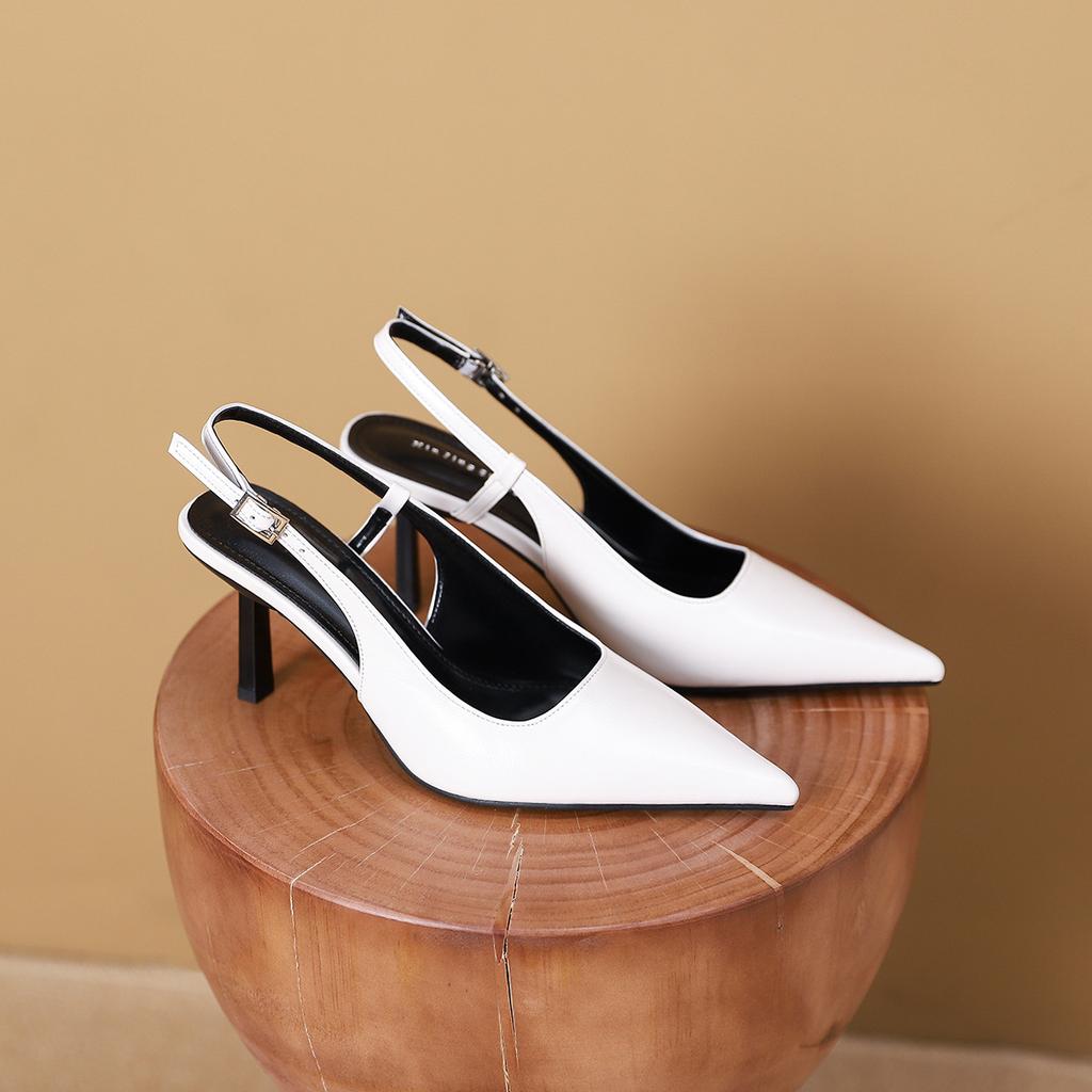 9733-3 Classic French pointed high-heeled single shoes women's new versatile pointed back thin-heeled single shoes women's shoes