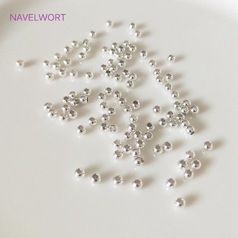 

Jewellery Making Supplies 2mm-6mm 14k/18k Real Gold Plated Round Spacer Beads Accessories DIY Beaded Jewelry Making Fittings 2mm-100 pieces