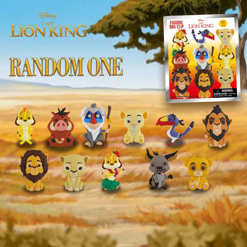 1PC Lion King Officially Licensed Blind Box 3D Figurine Bag Clip Collectible Cute Cartoon Merchandise Bags Accessories GreatGift
