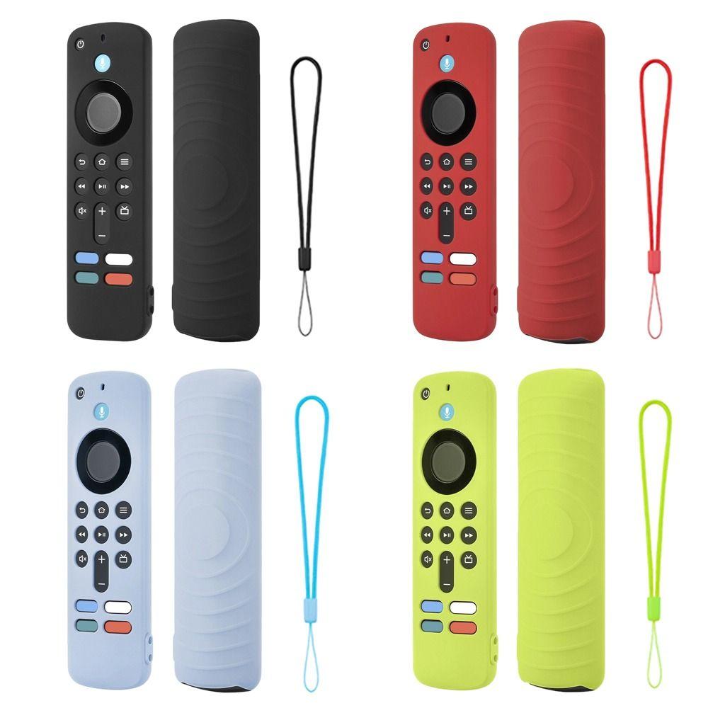 Shockproof Remote Controller Cover with Lanyard Soft Shell for Amazon 2025 Fire TV Stick 4K/HD