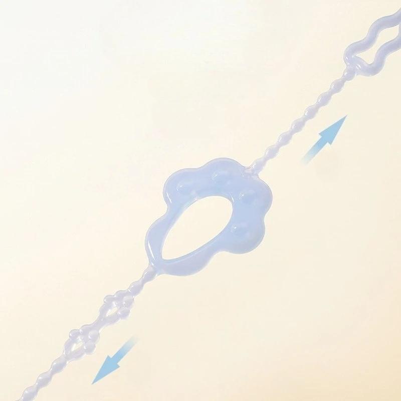 Cute Cartoon Silicone Pacifier Holder Clips Solid Color Nipple Accessories Baby Teether Toys Straps Silicone Anti-drop Chains