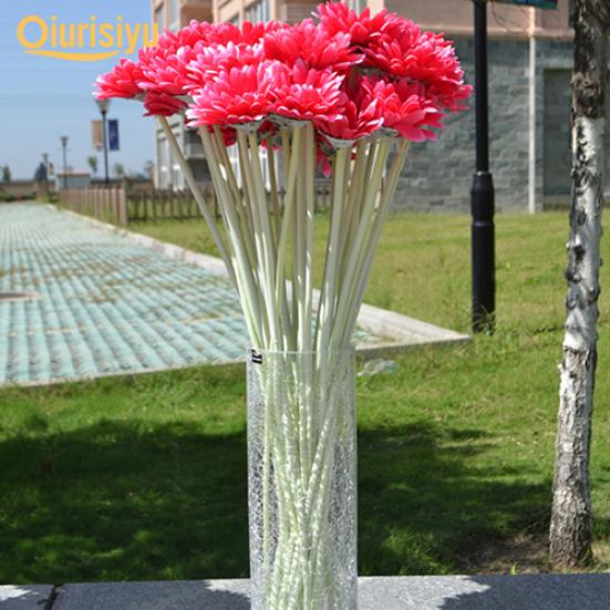 1 Pc Artificial Silk Gerbera Flower Wedding Party Bouquet Home Garden Decor Happy Living
