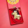 Instant Riches 999 Pure Gold-Plated Horse Keychain - New Style, Popular Business Gift