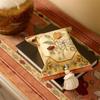 Retro Taschentuchbox Stoffbezug Quaste Orientalischer Östlicher Stil Wohnzimmer Schlafzimmer Auto, Kreativer Druck Halter Geschenkidee 18x24cm
